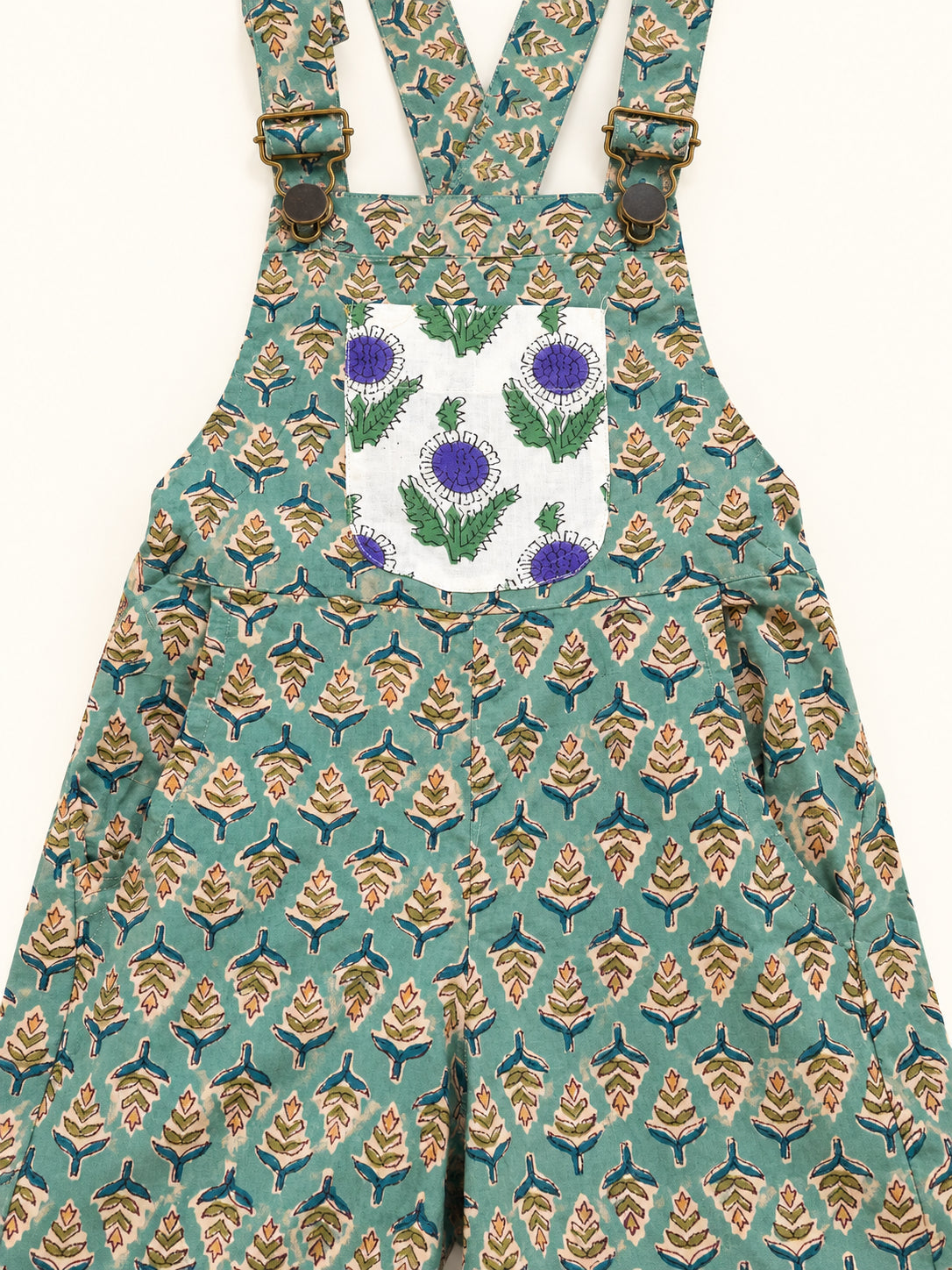 Kids Cotton Dungarees | Meadow Thistle