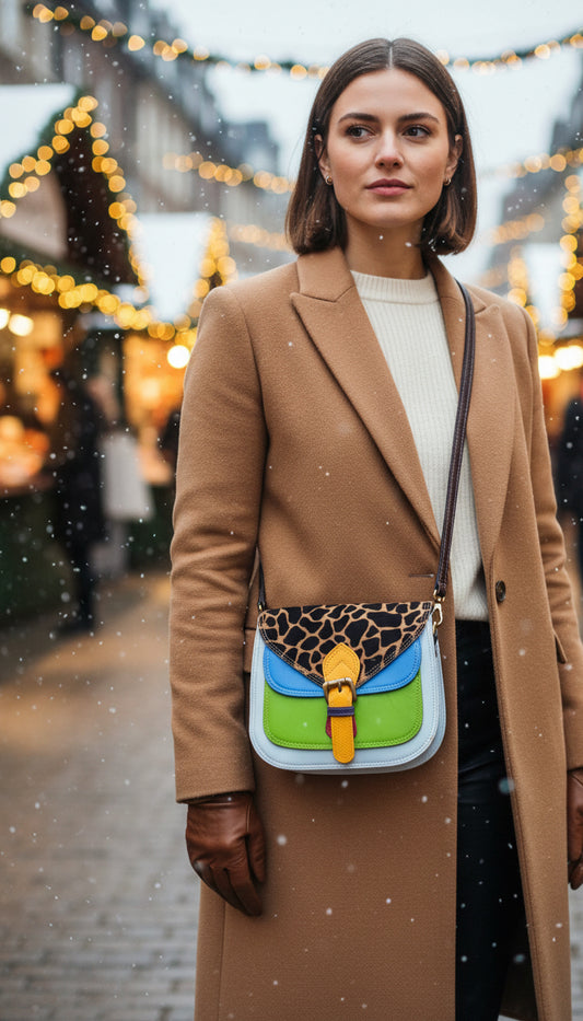 Leather Cross Body Bag - Romy - Chroma Wild