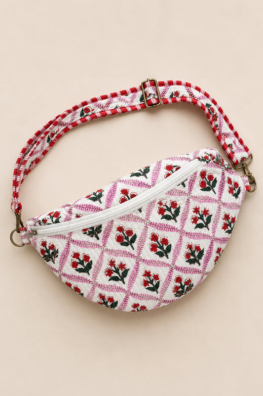 Handmade Cross Body Bag - Elara - Meadow + Market - Wild Rose
