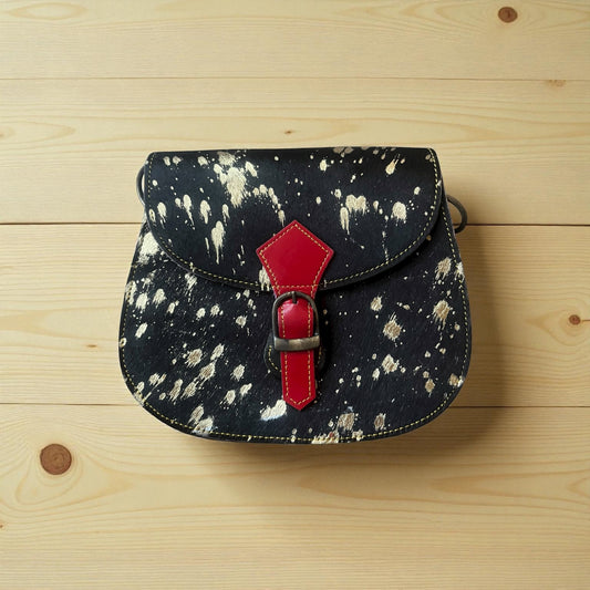 Cross body bag leather - Tula - Cendre