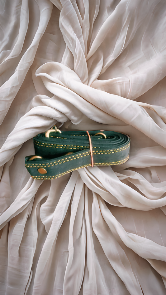 Handmade reclaimed leather cross body bag by Kit & Hop.