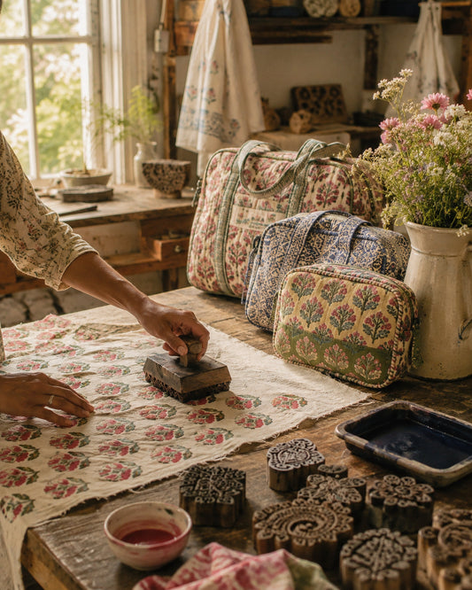 The Beauty of Hand Block Printing: Why Every Kit & Hop Piece is One of a Kind