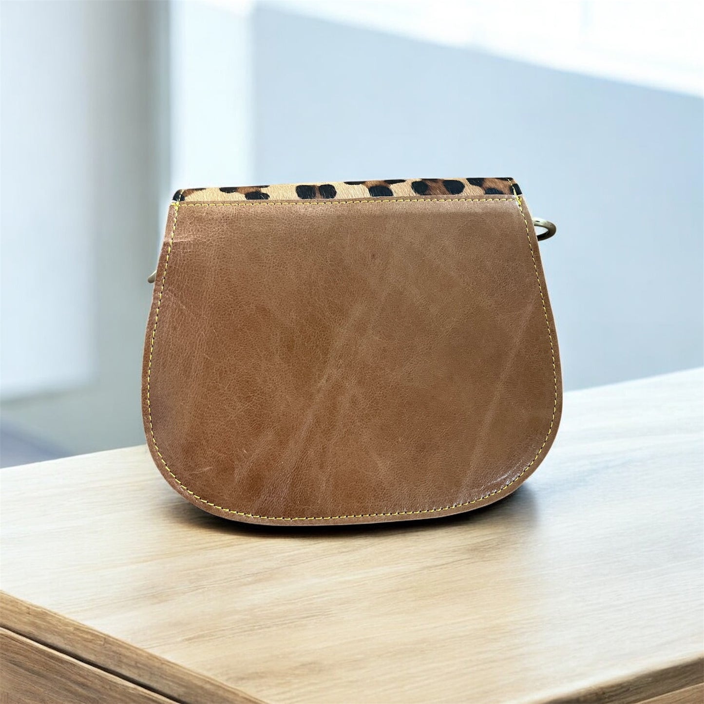 Cross body bag leather - Tula -Atlas Blue