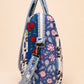 Handmade Duffle Bag - The Indria - Patchwork and Postcards - Skye