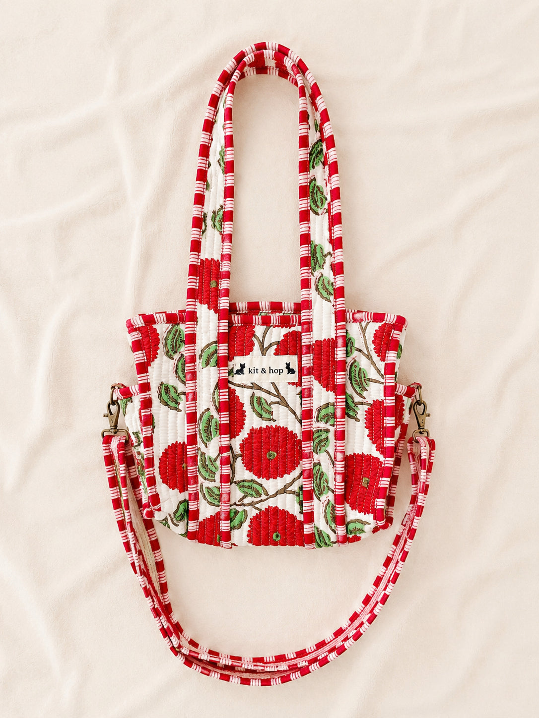 Handmade Cotton Mini Tote Bag - Lila