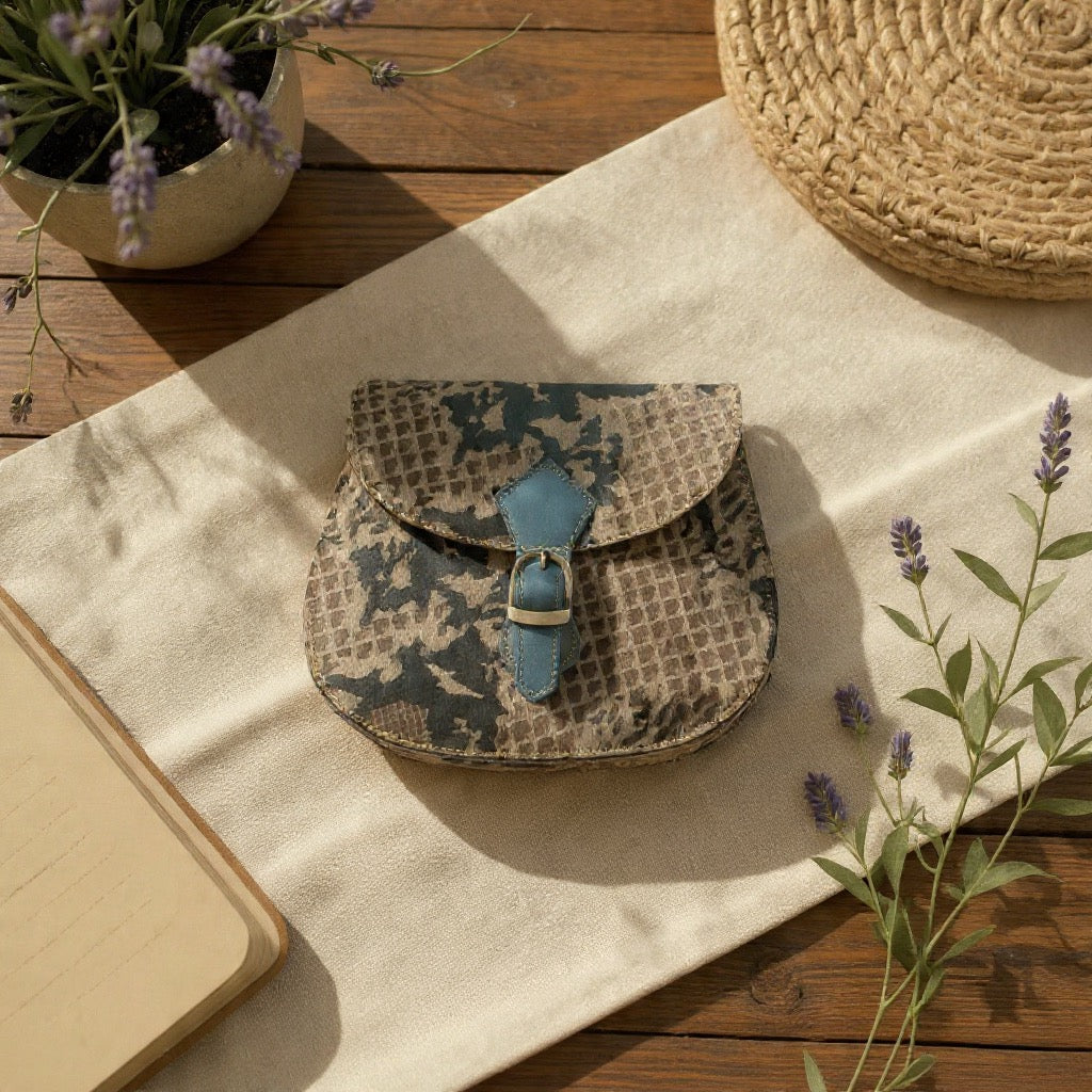 Cross body bag leather - Tula - Braise