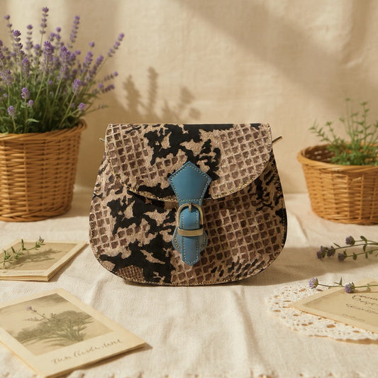 Cross body bag leather - Tula - Braise