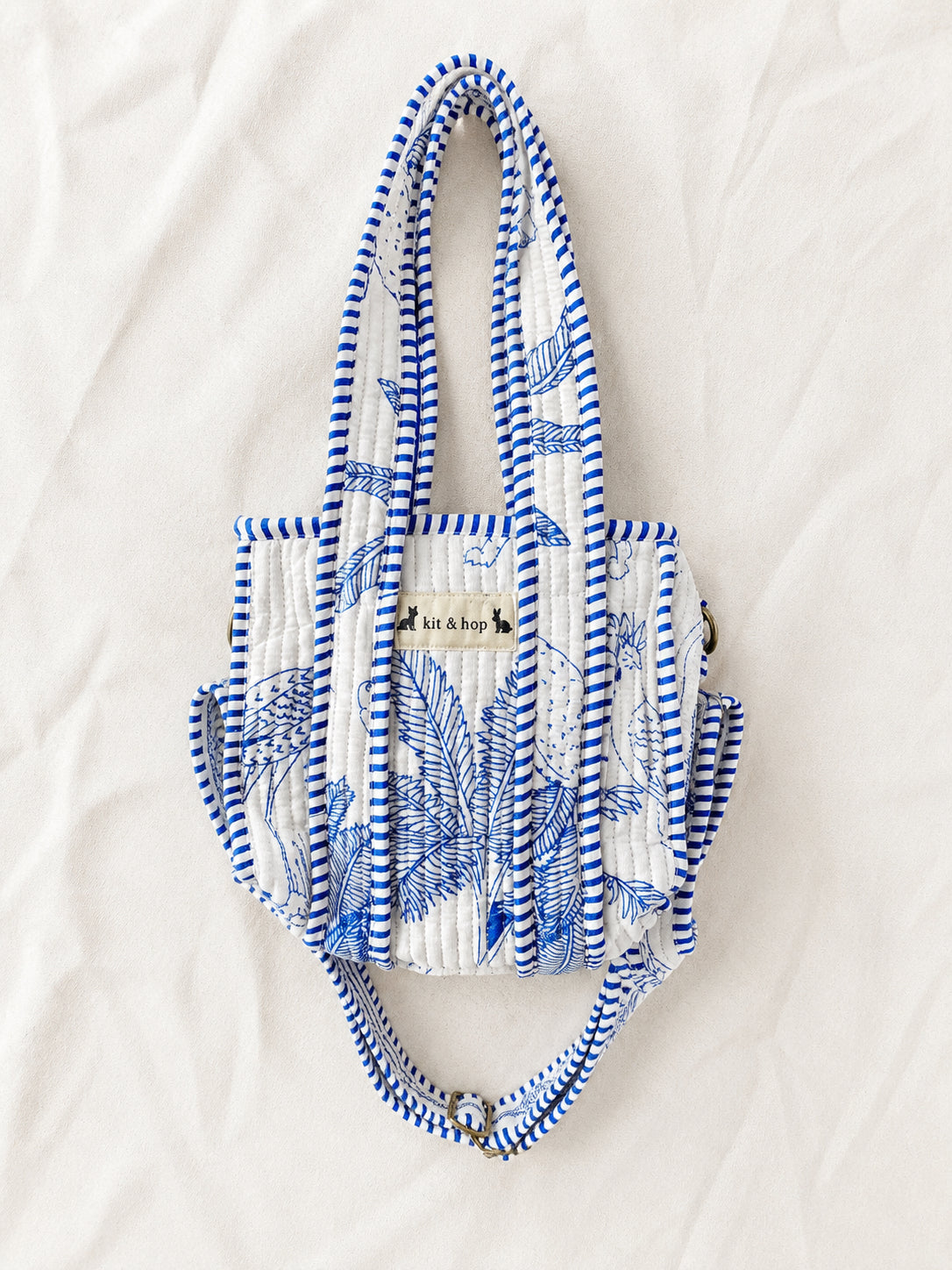 Handmade Cotton Mini Tote Bag - Lila