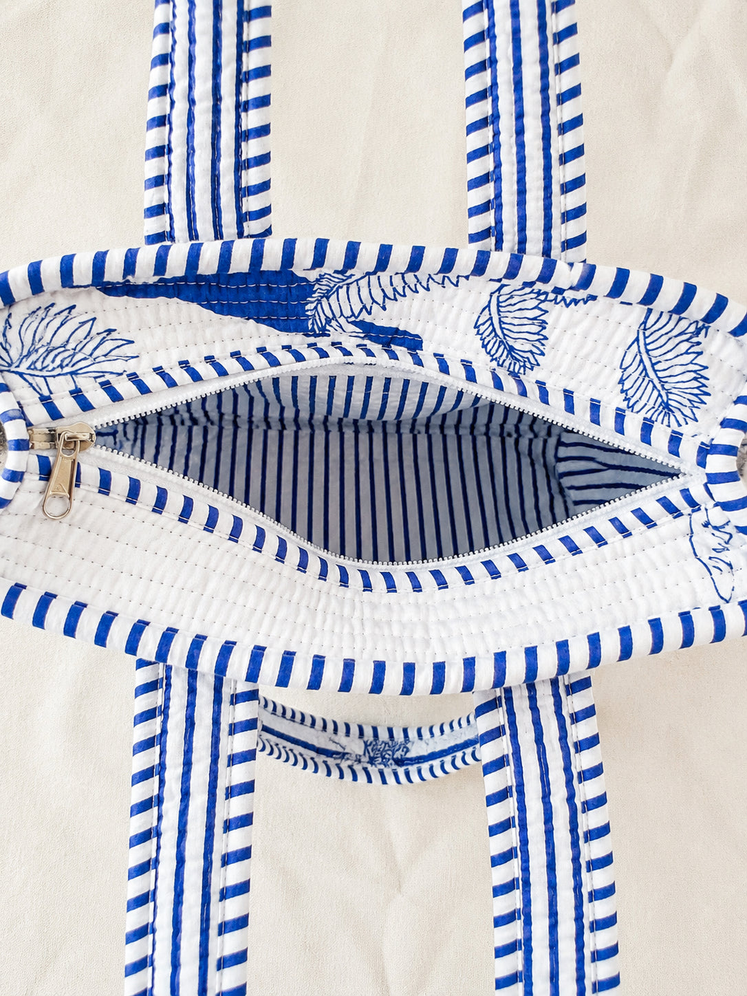 Handmade Cotton Mini Tote Bag - Lila