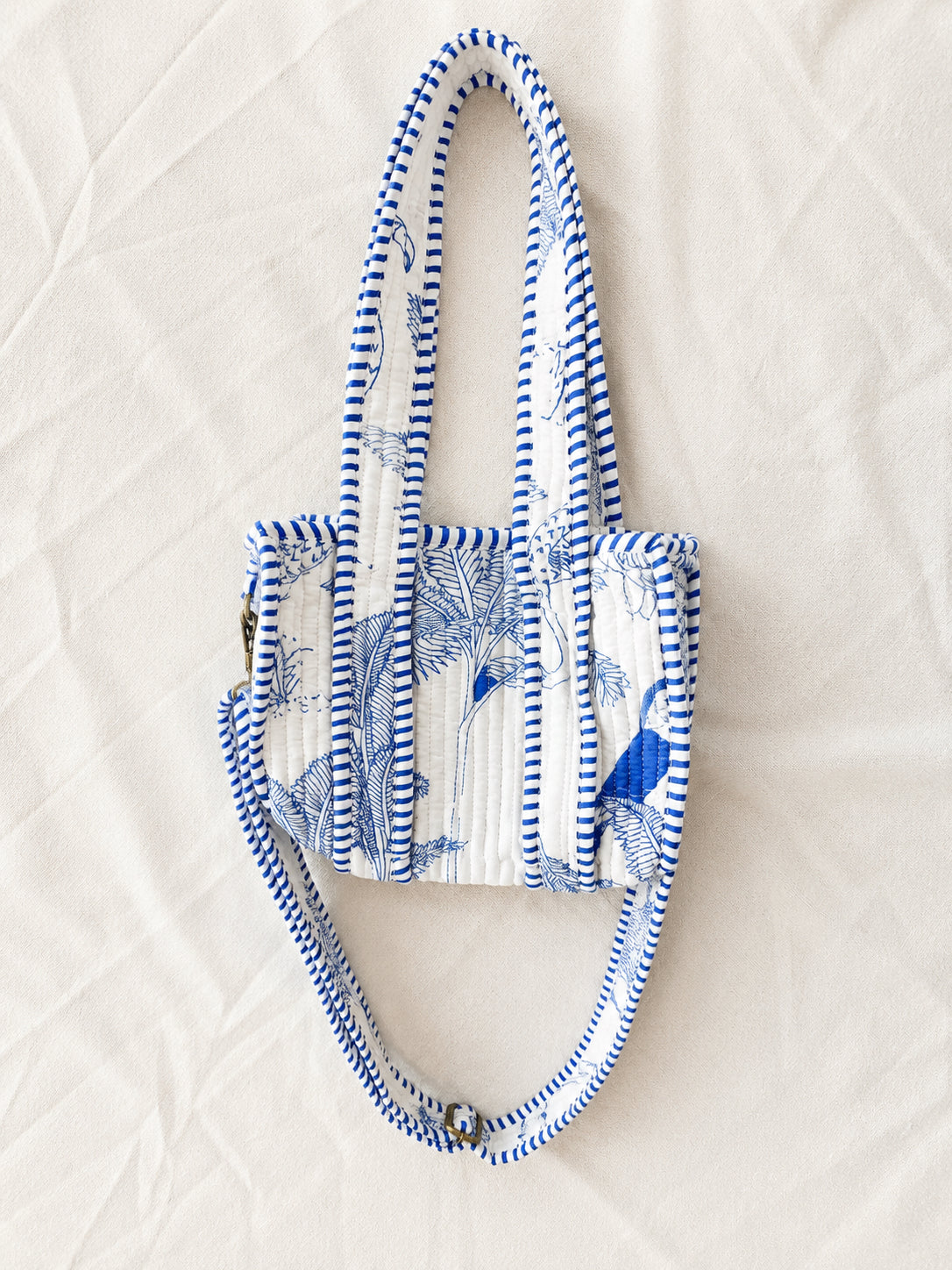 Handmade Cotton Mini Tote Bag - Lila