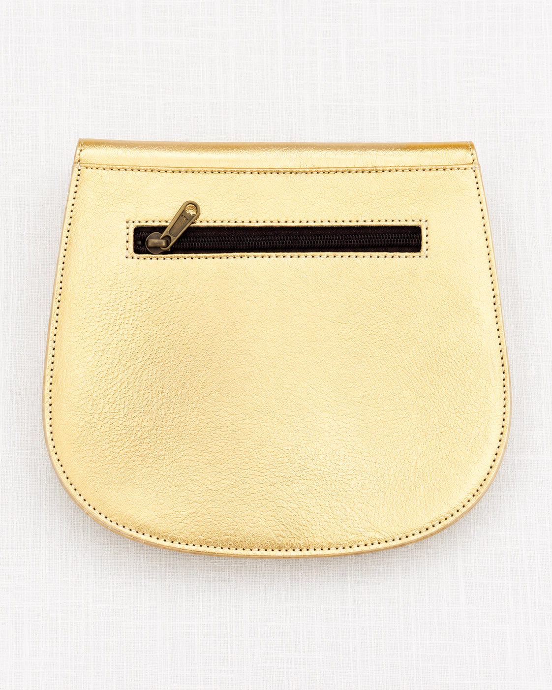 Handmade Leather Crossbody Bag - Romy - Gold