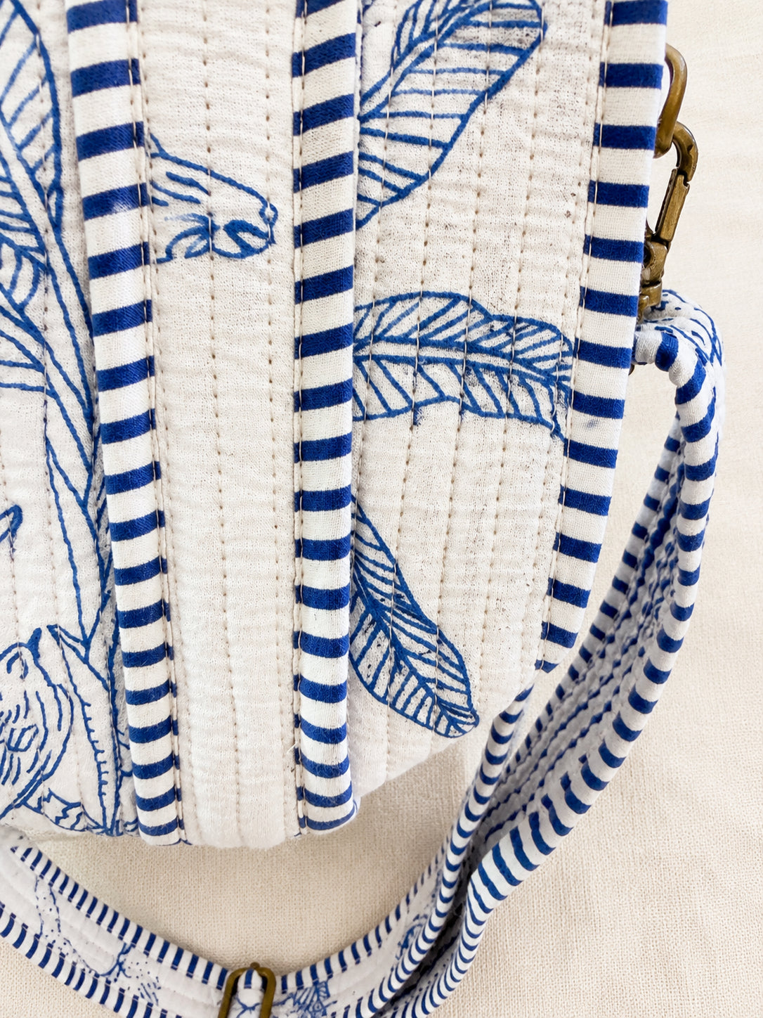 Handmade Cotton Mini Tote Bag - Lila