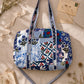 Handmade Duffle Bag - The Indria - Patchwork and Postcards - Skye