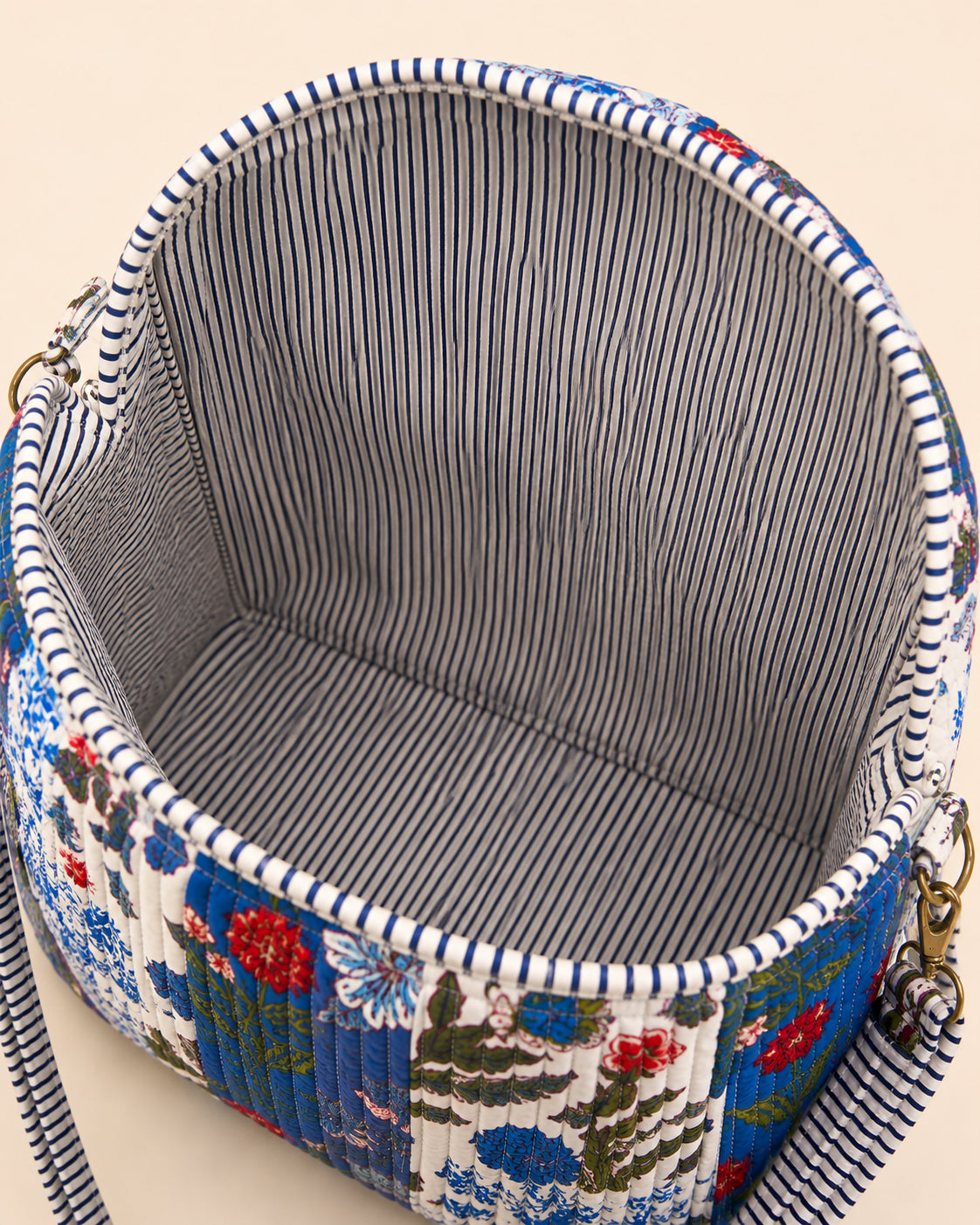 Handmade Duffle Bag - The Indria - Patchwork and Postcards - Skye