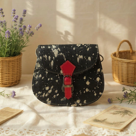 Cross body bag leather - Tula - Cendre