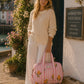 Handmade Duffle Bag - The Indria - Postcards from the Coast -Lemon Pier