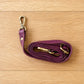 CROSS BODY BAG leather Tula bag in lavender with unique spotted design and colorful buckle closure