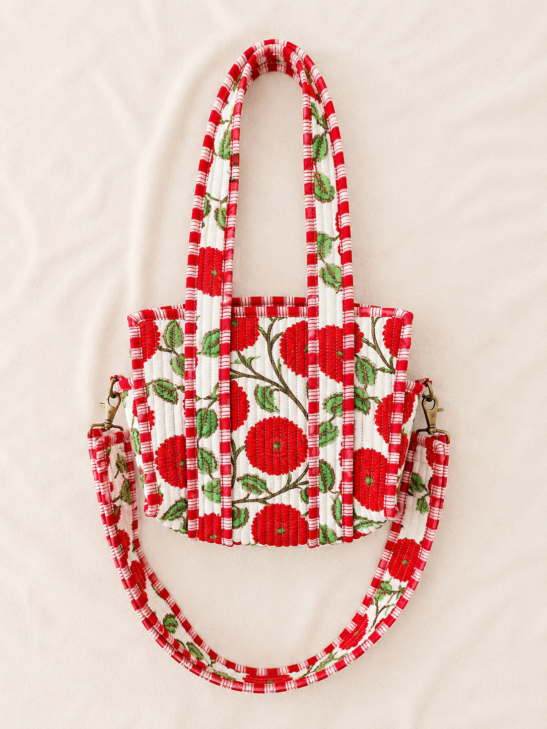 Handmade Cotton Mini Tote Bag - Lila