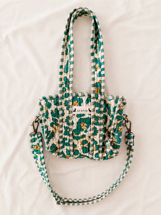 Handmade Cotton Mini Tote Bag - Lila
