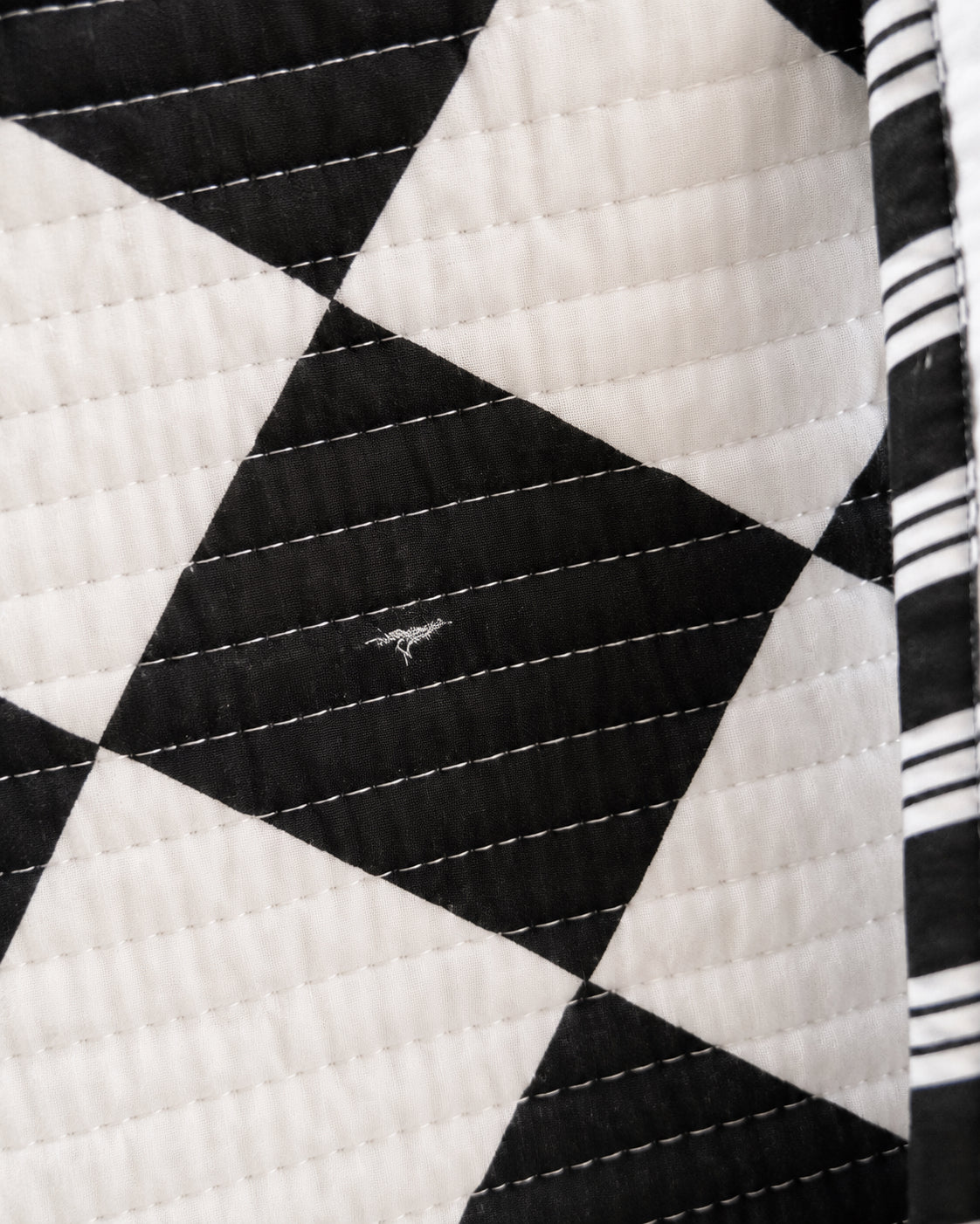 Handmade Cross Body Bag - Elara - Noir Check