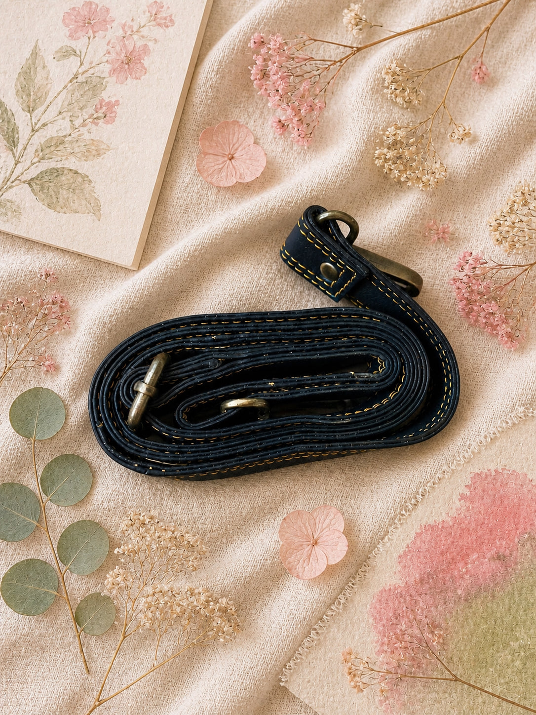 Handmade Leather Crossbody Bag - Romy in vibrant pink, yellow and green, beautifully crafted from recycled leather.