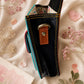 Handmade Leather Crossbody Bag featuring vibrant colors and leopard print flap design, perfect for stylish everyday use.