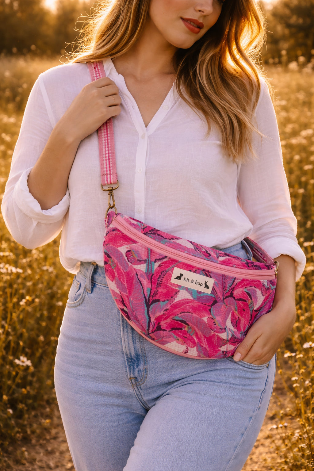 Handmade Cross Body Bag - Elara - Wildflower Path - Paloma