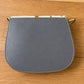 CROSS BODY BAG leather Tula bag in lavender with unique spotted design and colorful buckle closure