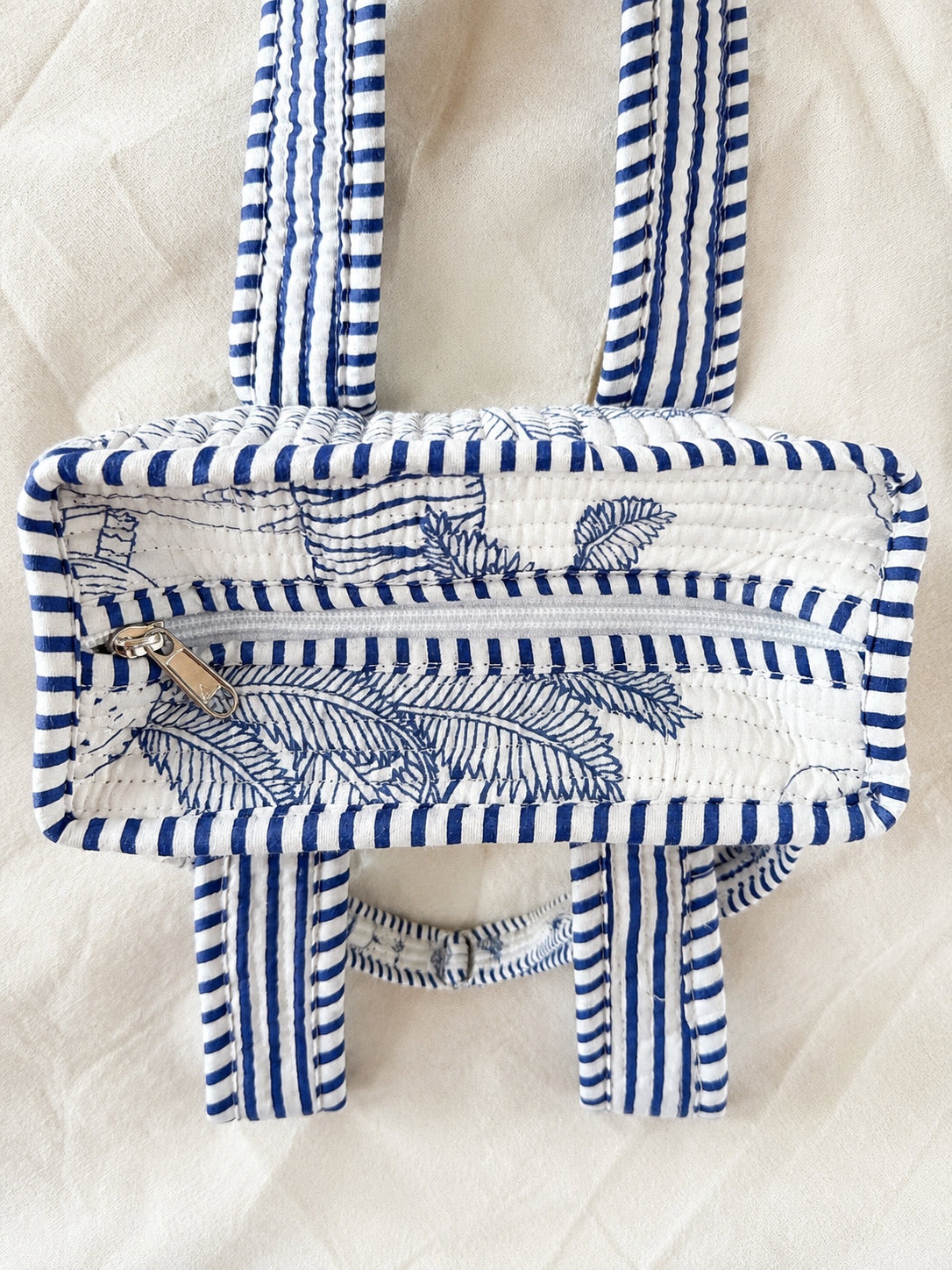Handmade Cotton Mini Tote Bag - Lila