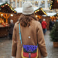 Handmade reclaimed leather cross body bag in brown – Kit & Hop