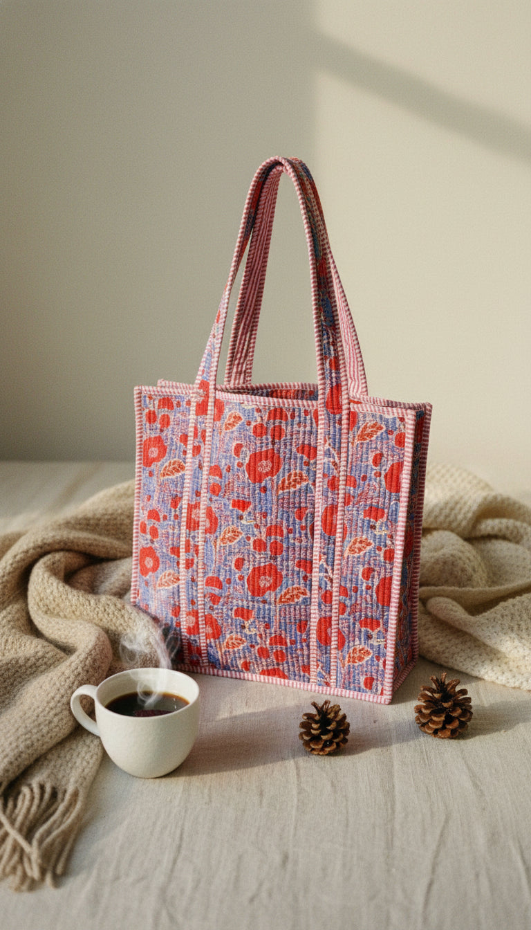 Handcrafted large tote bag – The Willow by Kit & Hop