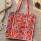 Large Tote Bag - The Willow -Red