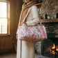 Handmade patchwork DUFFLE bag – The Indria sustainable travel duffle bag