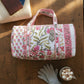 Handmade patchwork DUFFLE bag – The Indria sustainable travel duffle bag
