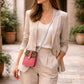 Handmade Leather Crossbody Bag - Alba in Capri Blue with leopard print flap and pink stripe.