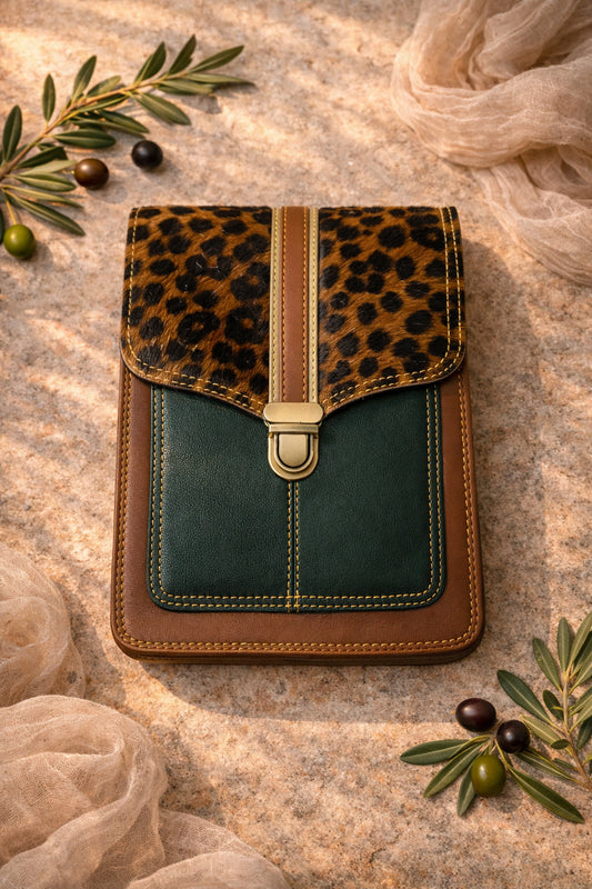 Handmade Cross Body Bag - Alba - Permanence - Verde Selvaggio