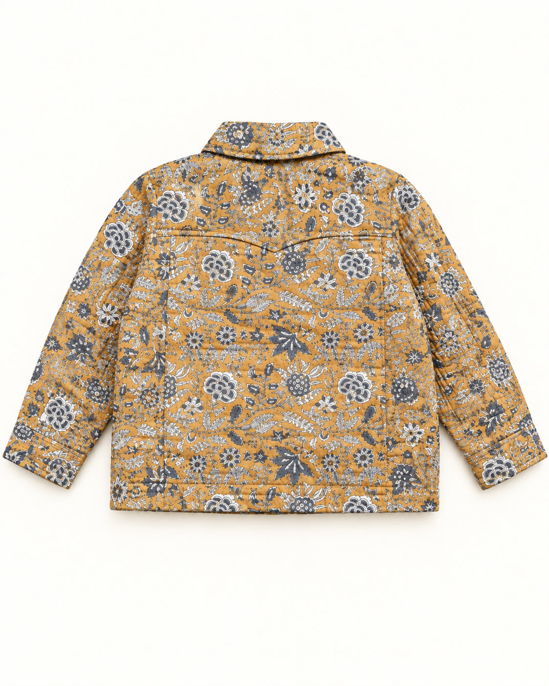 Quilted Cotton Jacket | Mustard Meadow