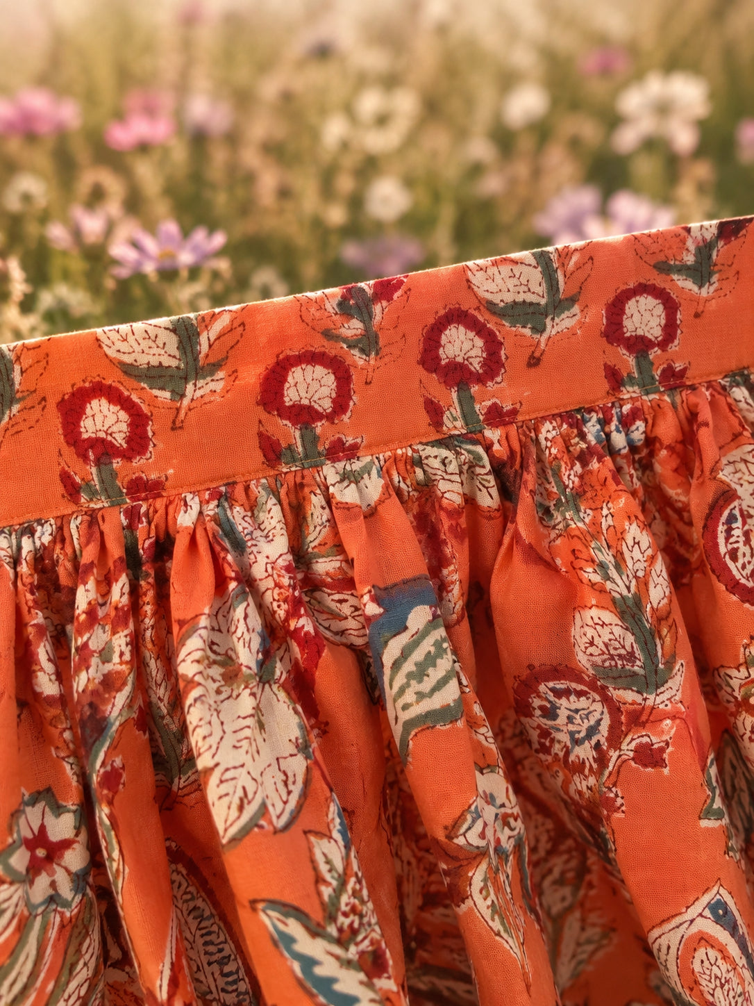 Daisy Skirt - Meadow + Market - Coral Bloom