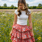 Daisy Skirt - Meadow + Market - Coral Bloom