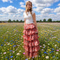 Daisy Skirt - Meadow + Market - Coral Bloom