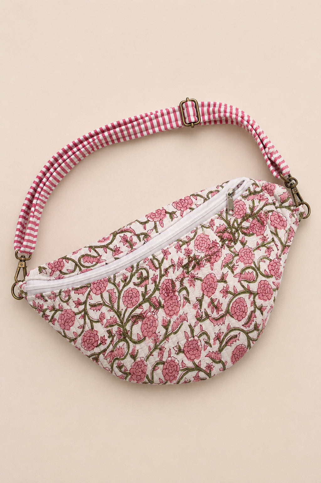 Handmade Cross Body Bag - Elara - Meadow + Market - Apple Blossom
