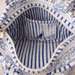 Handmade Cotton Mini Tote Bag - Lila - Wild Meadow -Skye, featuring blue and white floral design, lightweight and practical.