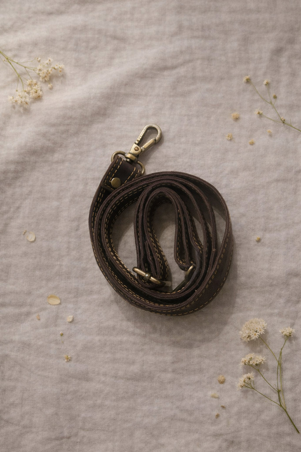Handmade Leather Crossbody Bag - Romy - Walled Garden - Bluebell Garden