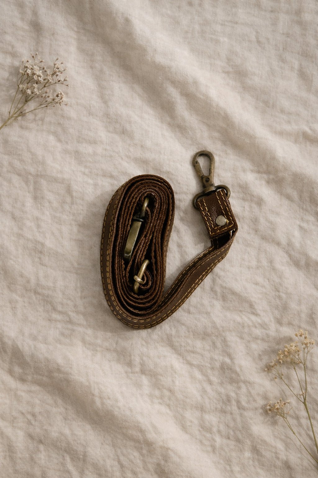 Handmade Leather Crossbody Bag - Romy - Walled Garden - Golden Leopard with colorful panels and leopard print flap.