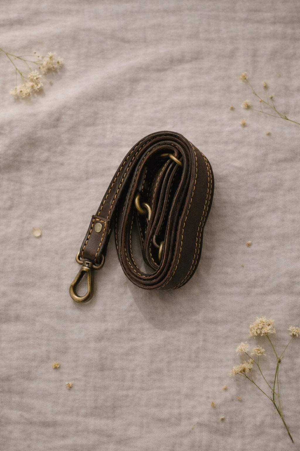 Handmade Leather Crossbody Bag - Romy in vibrant colors with leopard print flap, showcasing unique design and sustainability.
