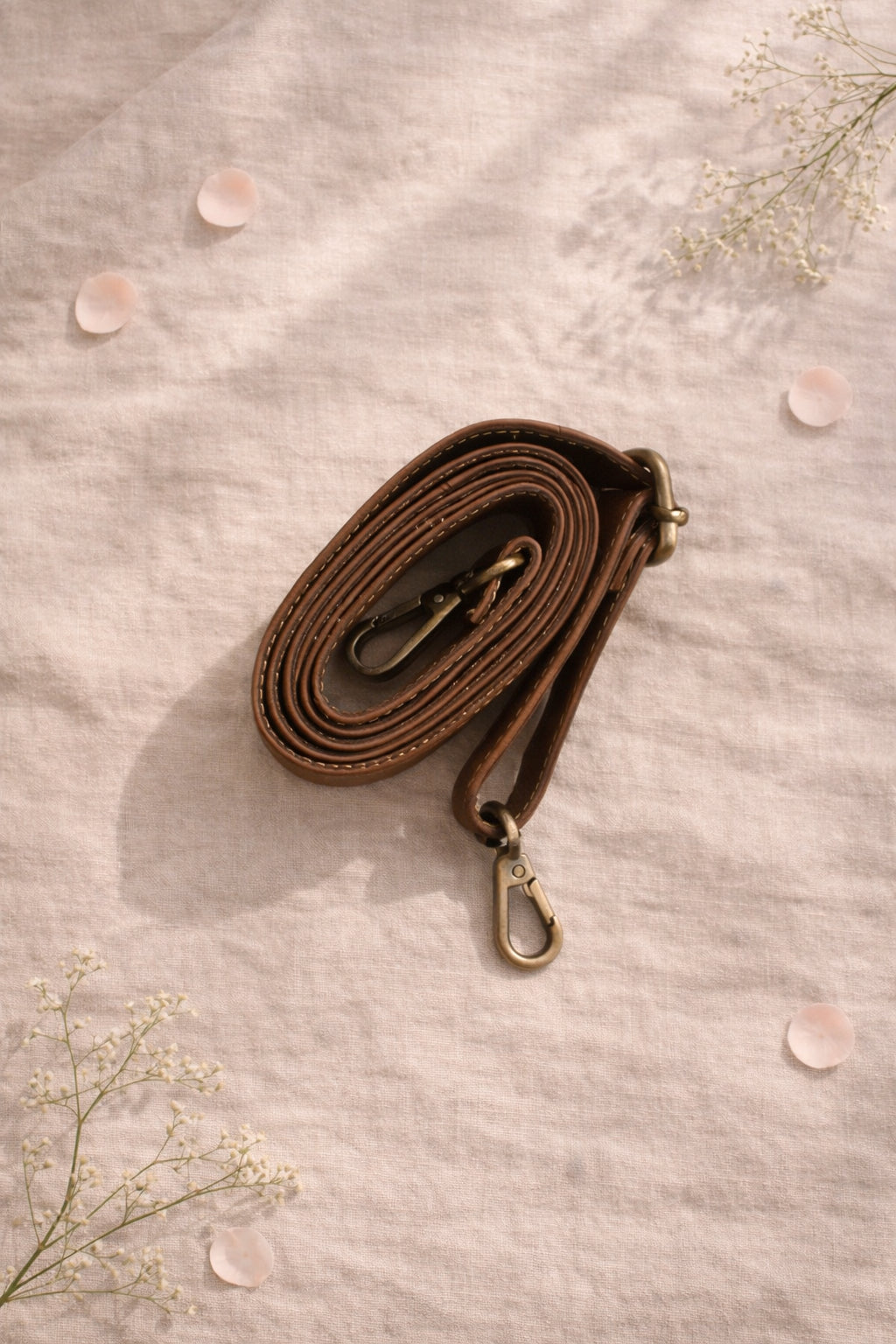 Handmade Leather Crossbody Bag in bright colors with a leopard print flap, displayed on a soft background.