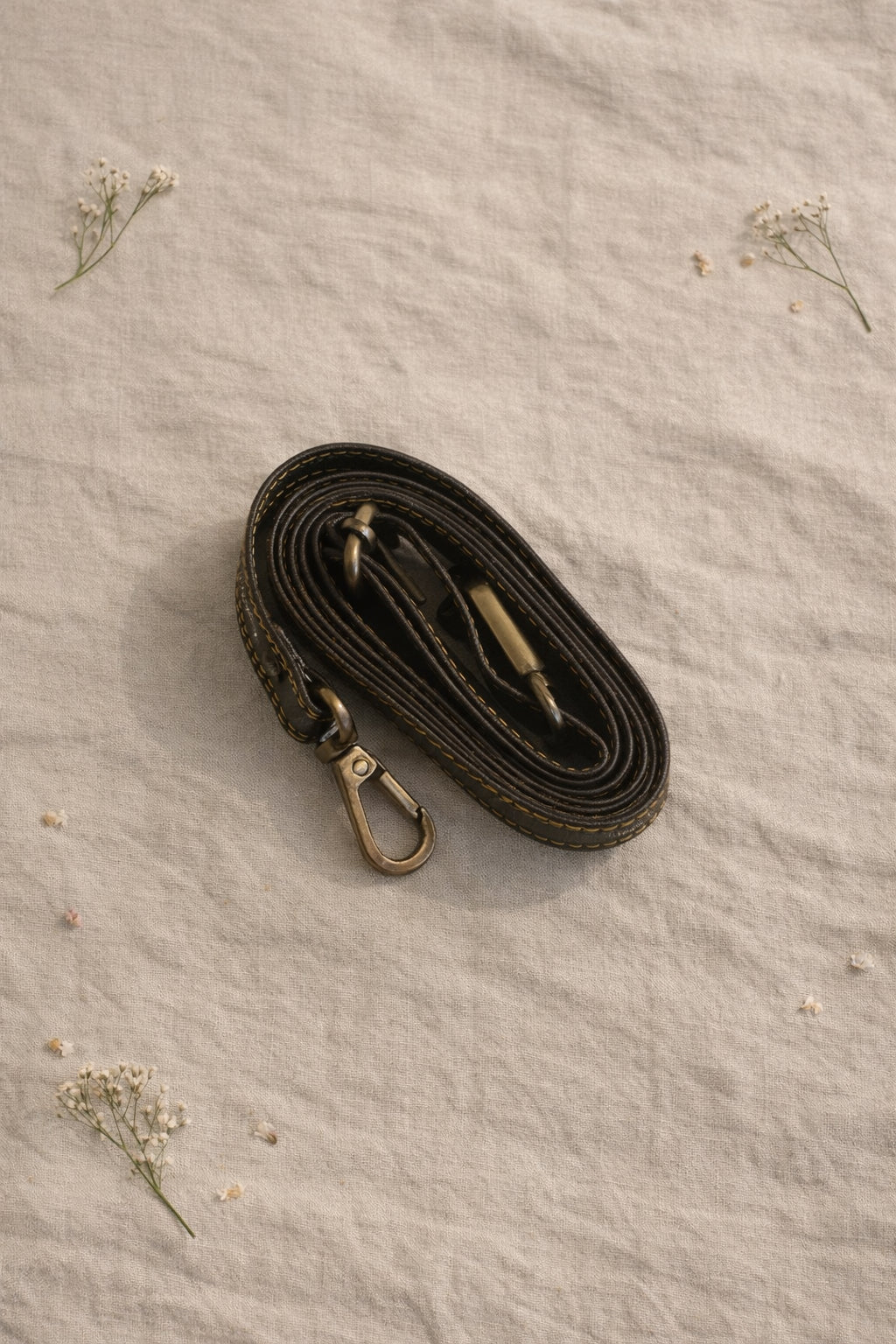 Handmade Leather Crossbody Bag - Romy with colorful panels and animal print flap on a light background.