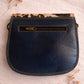 Handmade Leather Crossbody Bag in vibrant colors with multi-tone leather panels.