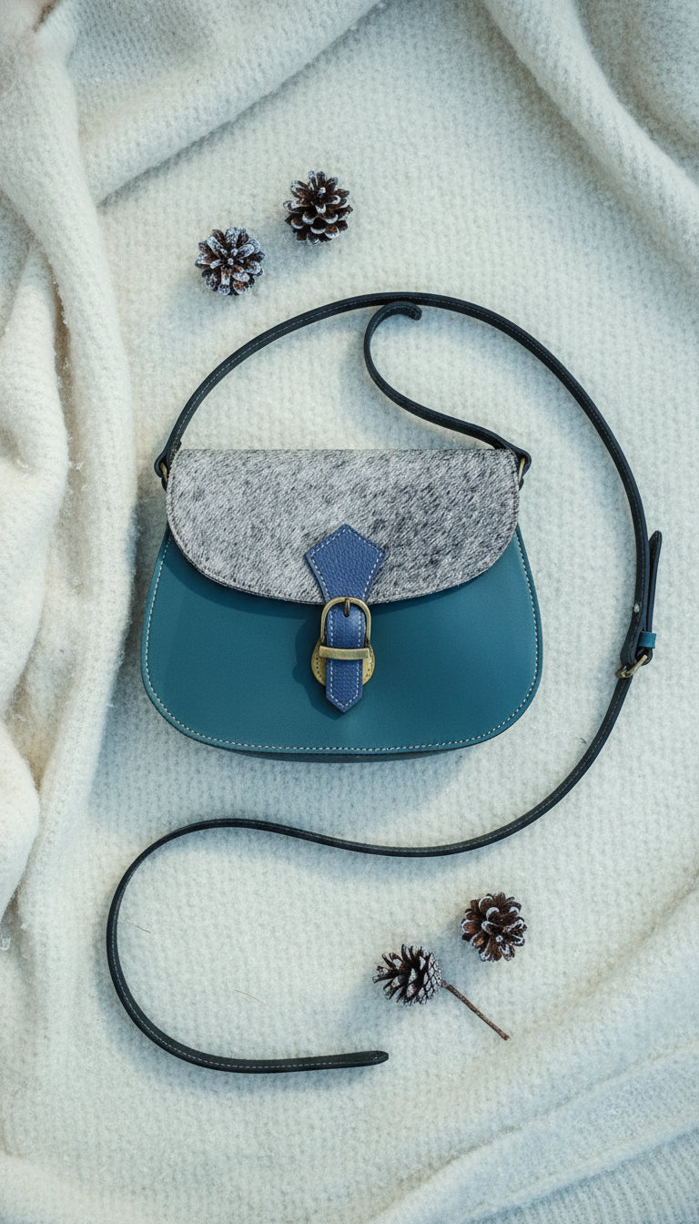 handmade leather crossbody bag the mira