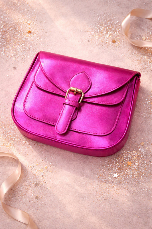 Handmade Leather Crossbody Bag - Romy - Vivid